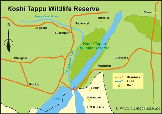 Koshi Tappu Wildlife Reserve in Nepal