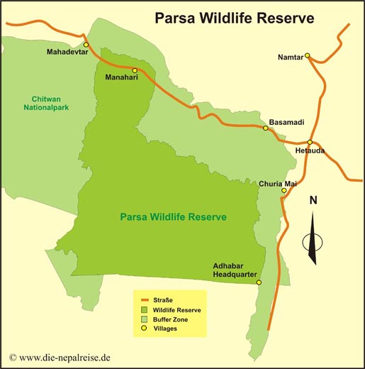 Parsa Wildlife Reserve in Nepal